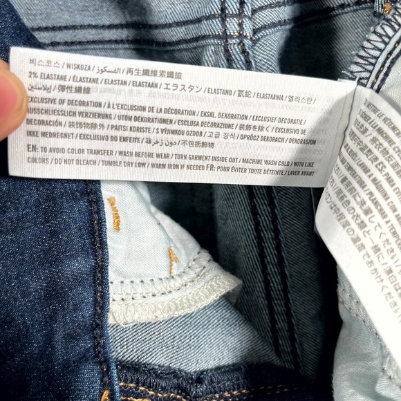 Hollister Jeans Womens 000S Blue Denim High Rise Soft Stretch Flare Leg Whiskers - Picture 6 of 8